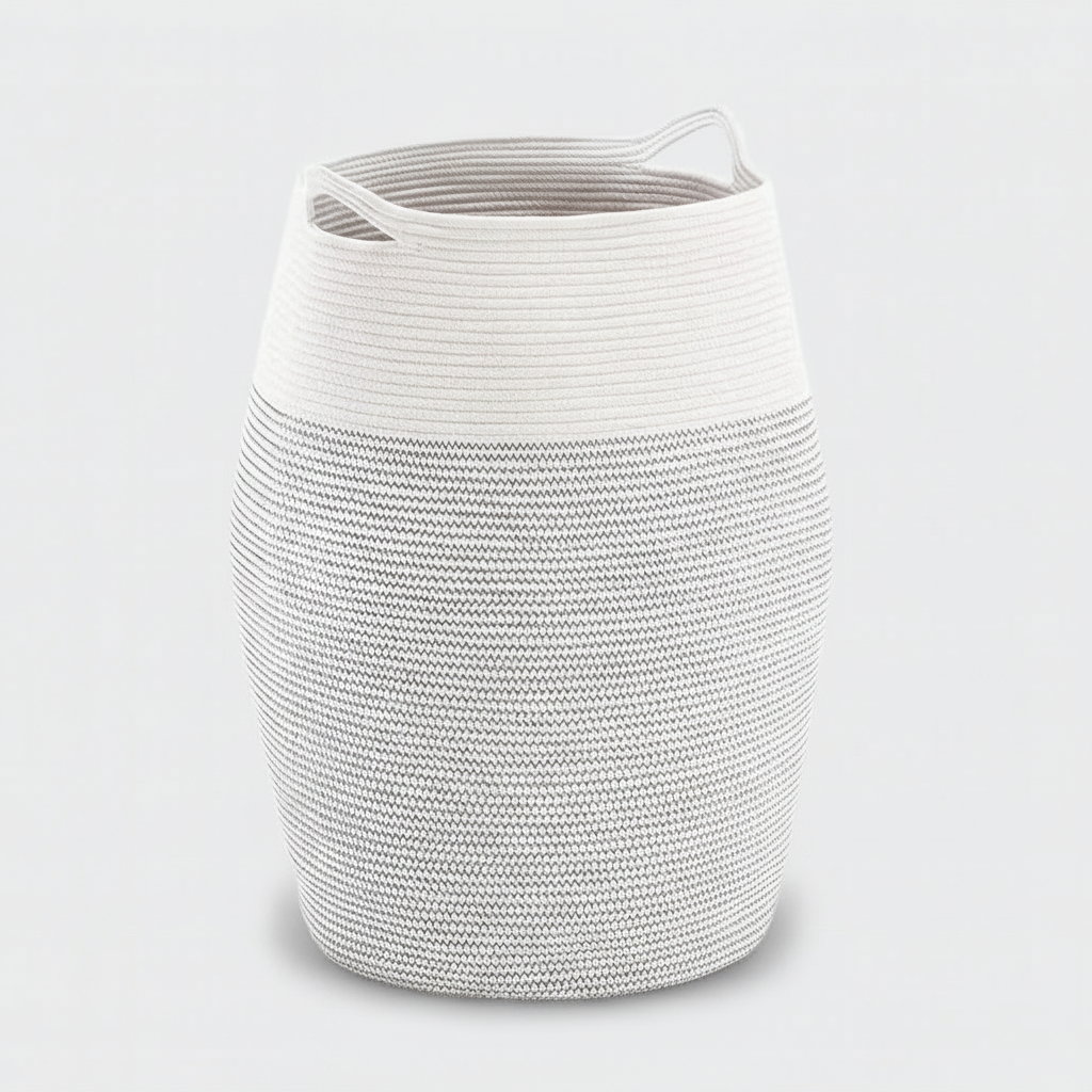Grand panier tressé pour le linge - WeaveNest