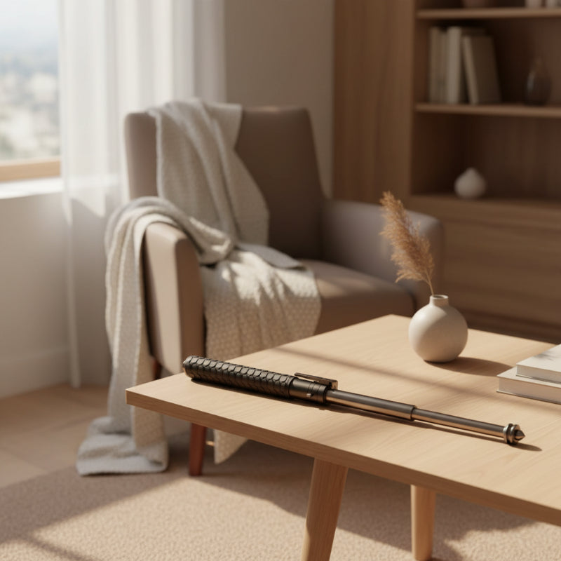 DEFENSTEP – Canne de Self-Défense Ergonomique Compacte et Robuste