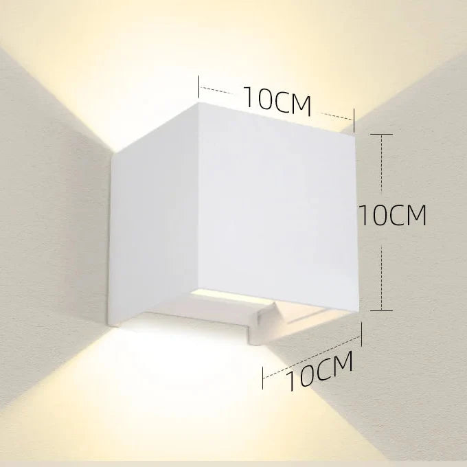 Applique murale LED géométrique pour extérieur