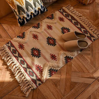 Tapis Boho Lavable