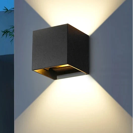 Applique murale LED géométrique pour extérieur