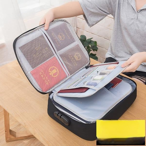 Boîte de rangement de documents étanche et verrouillable