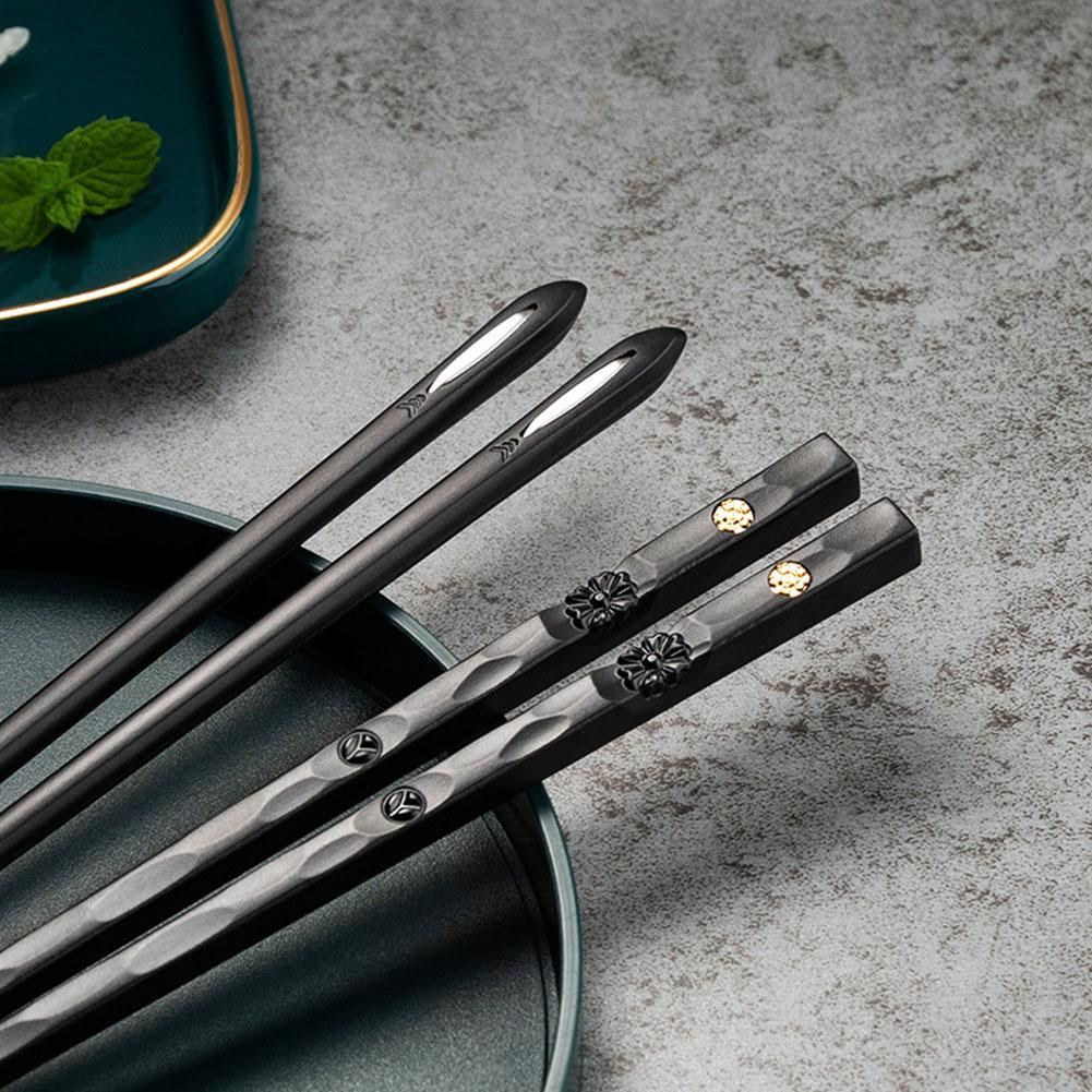 DineLux – Ensemble de baguettes luxueuses avec des designs raffinés (5 paires)