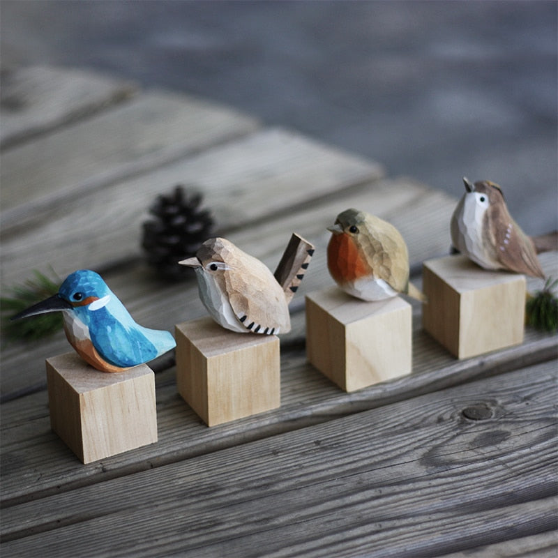 Oiseaux en Bois Artisanaux - AuriBirds