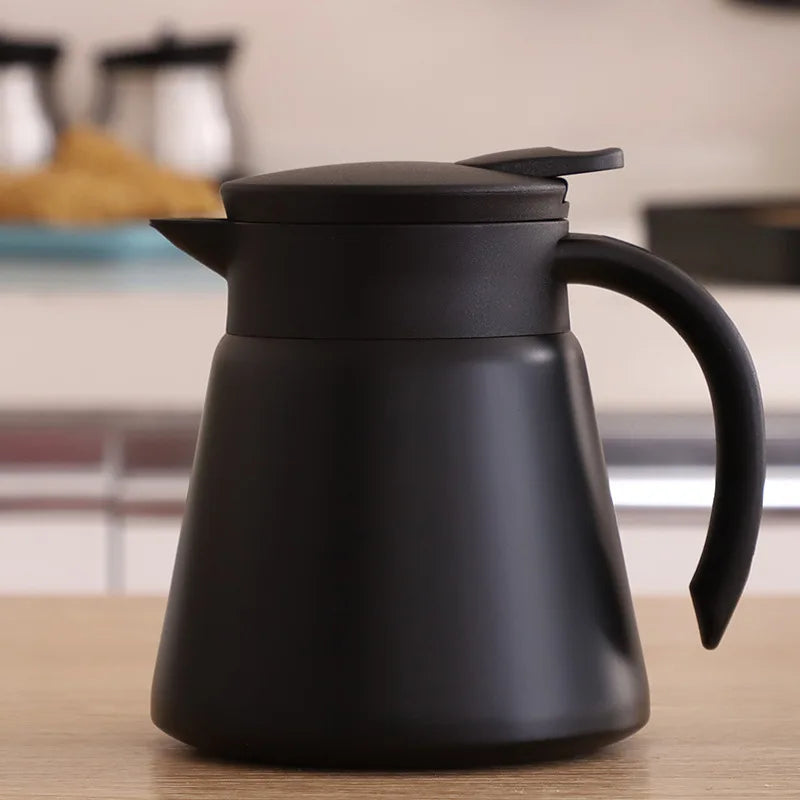 ThermoBrew Carafe Isolante | Acier Inoxydable 304 | Double Paroi & Isolée sous Vide | 6h Chaud / 12h Froid | 0,5 L