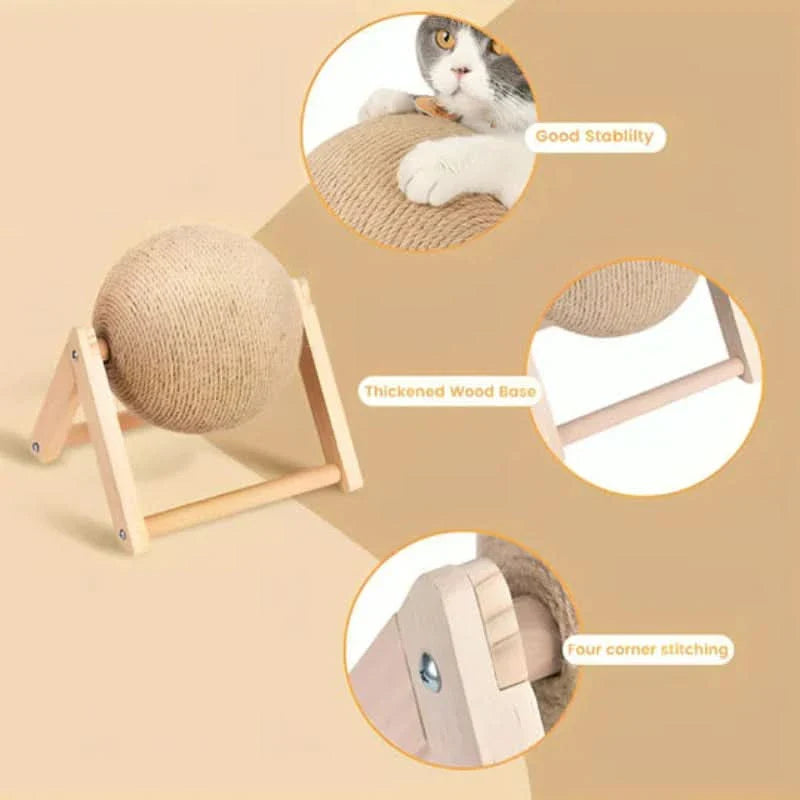 Jouet pour chat avec zone de grattage