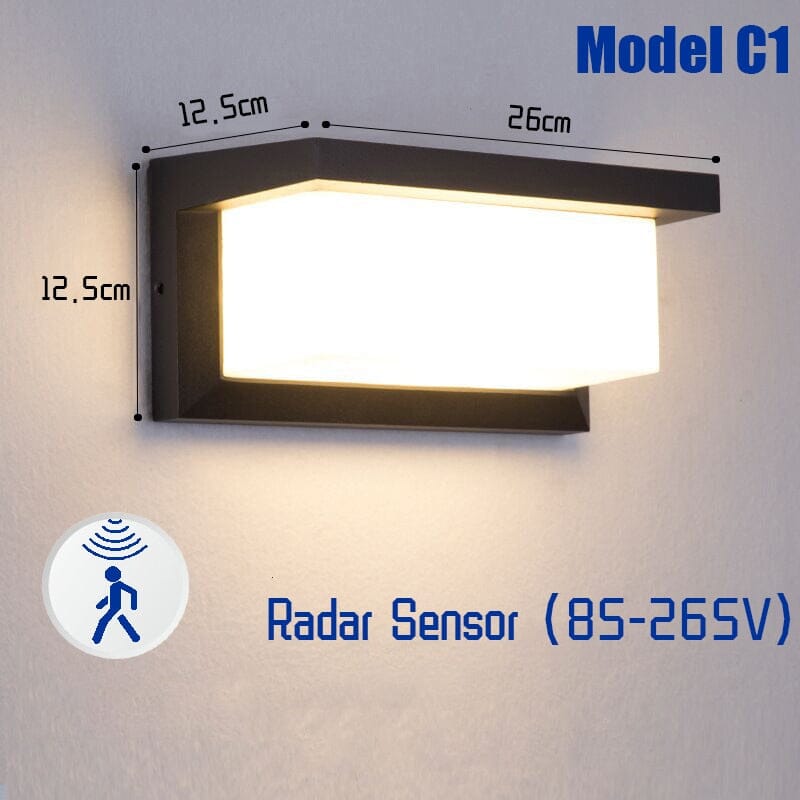 Luminaires LED extérieurs modernes – Résistants aux intempéries et avec capteur de mouvement
