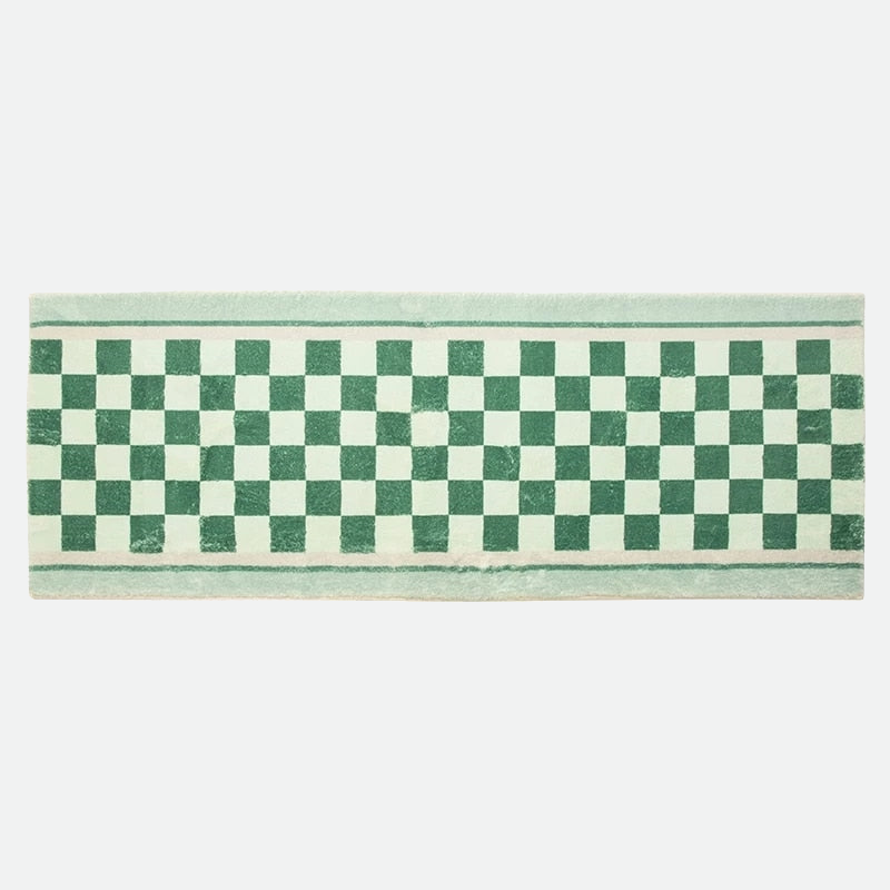 Tapis coureur à carreaux rétro