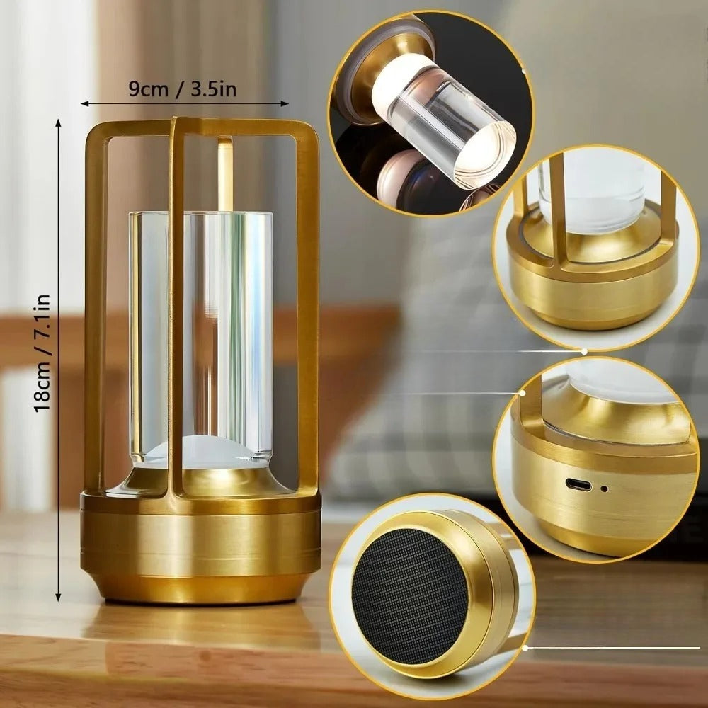 Lampe de table LED tactile rechargeable moderne