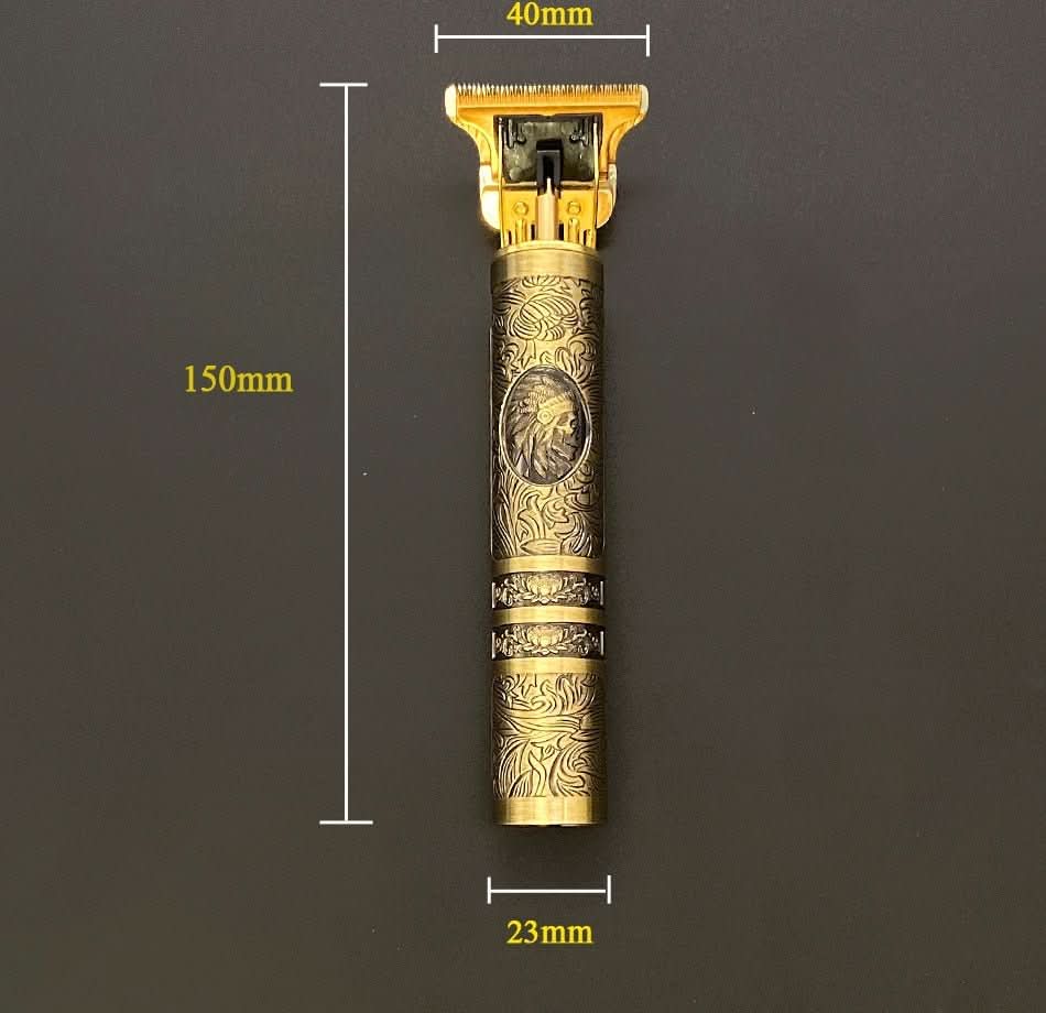 SKULLTRIM – Tondeuse à barbe vintage avec batterie et coupe précise pour barbe et cheveux