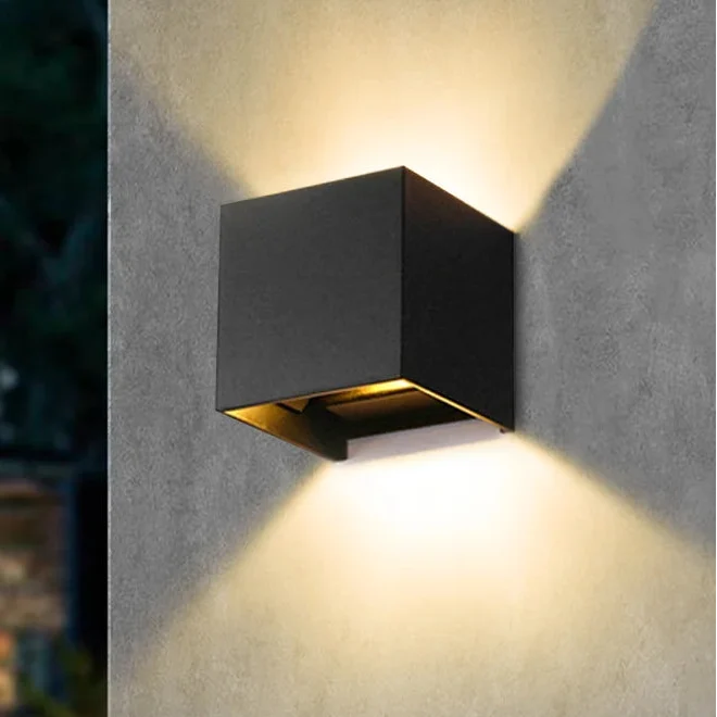 Applique murale LED géométrique pour extérieur