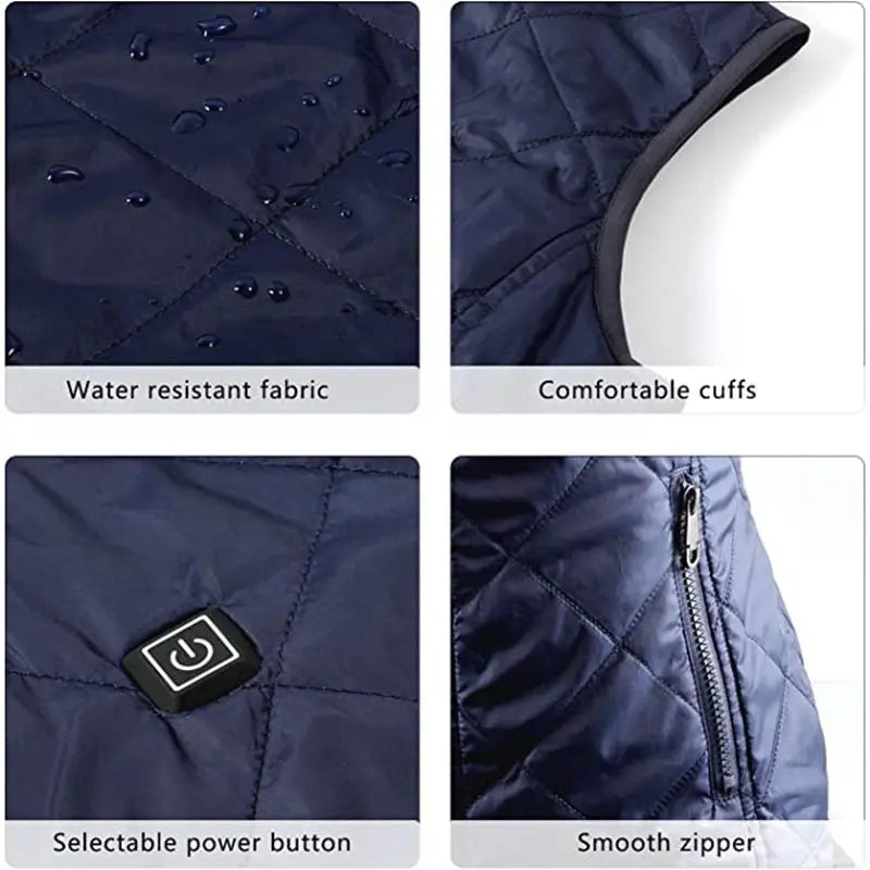ThermaBelle Veste Chauffante pour Femmes | Veste Chauffée par USB avec Technologie Infrarouge | Régulation de la Chaleur & Légère | Idéale pour l'Automne & l'Hiver