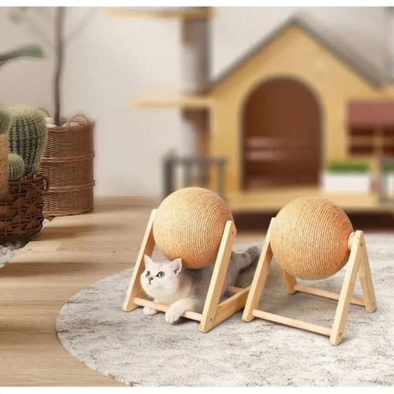 Jouet pour chat avec zone de grattage