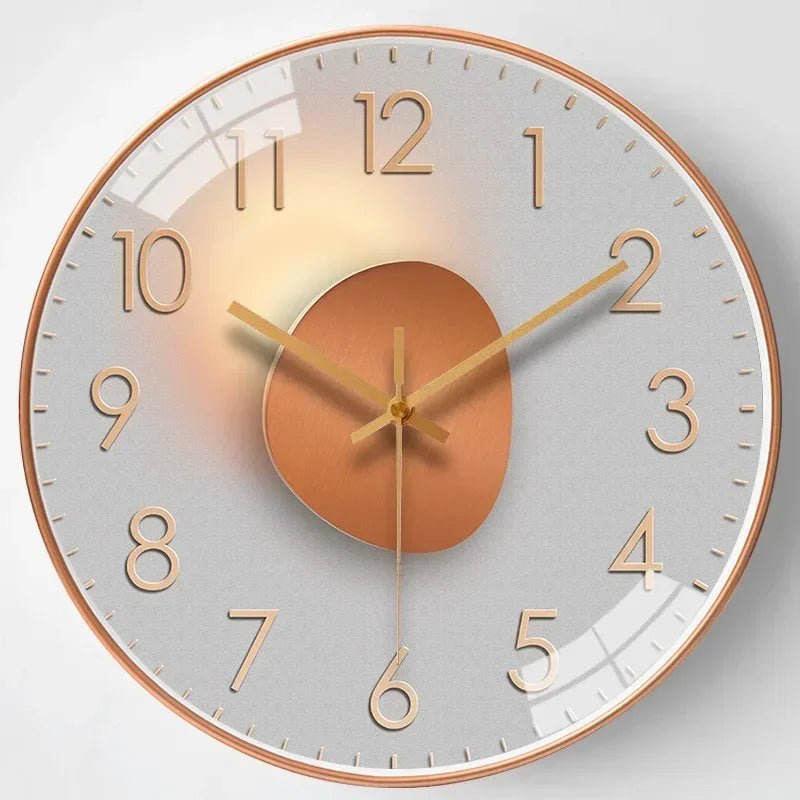 TICKLESS – Horloge murale silencieuse avec un cadran minimaliste et une finition élégante