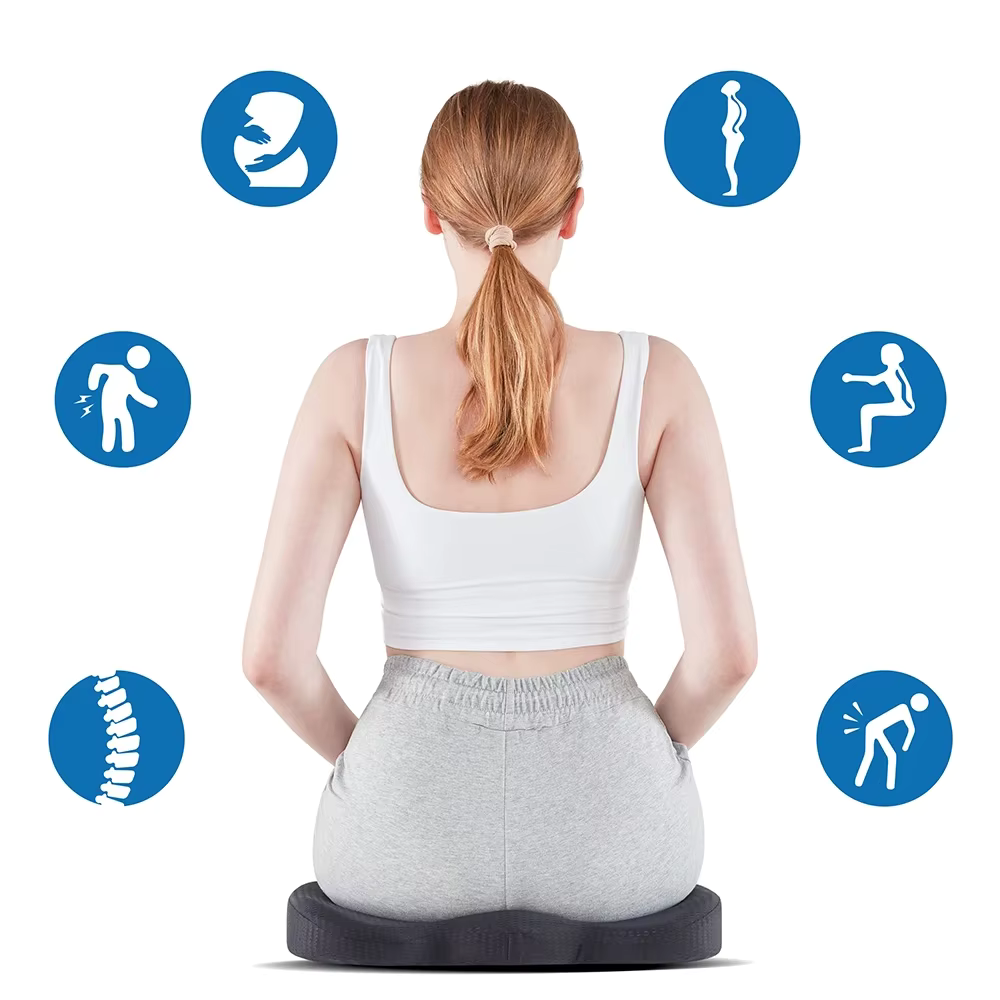 Coussin de siège PosturaFlex pour posture & soutien du dos – Ergonomique & soulageant la pression