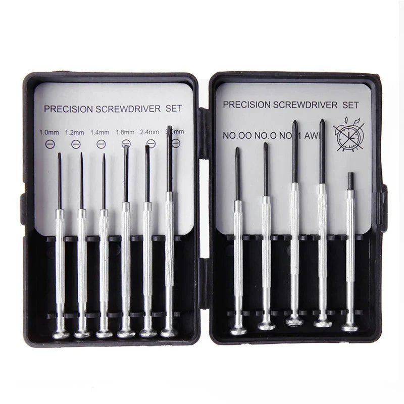 Ensemble de 11 tournevis micro-précis avec sac – Craftix