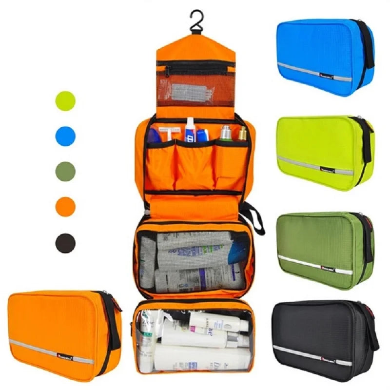 Travelior MaxPack Grande Trousse de Toilette Imperméable pour Hommes & Femmes | Trousse de Voyage | Design Robuste & Grande Capacité de Rangement