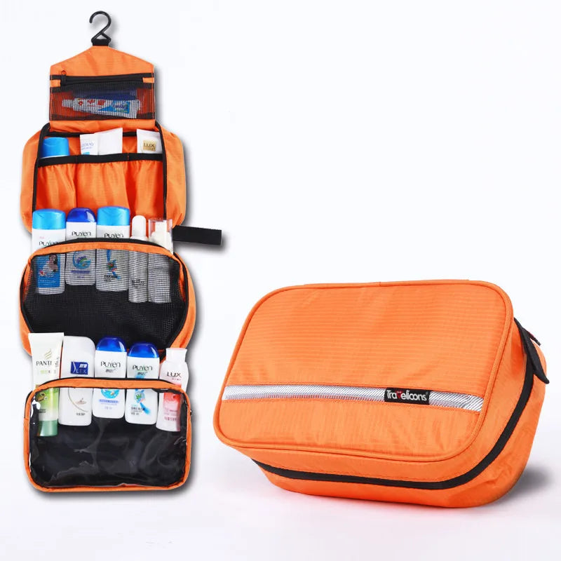 Travelior MaxPack Grande Trousse de Toilette Imperméable pour Hommes & Femmes | Trousse de Voyage | Design Robuste & Grande Capacité de Rangement