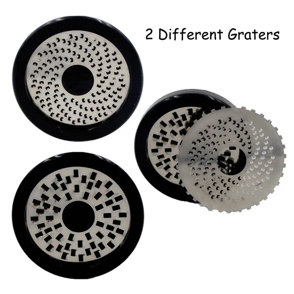Râpe à fromage en acier inoxydable GRATEVO DuoCut | Inclus 2 inserts de coupe | Râpe à fromage robuste et râpe à légumes
