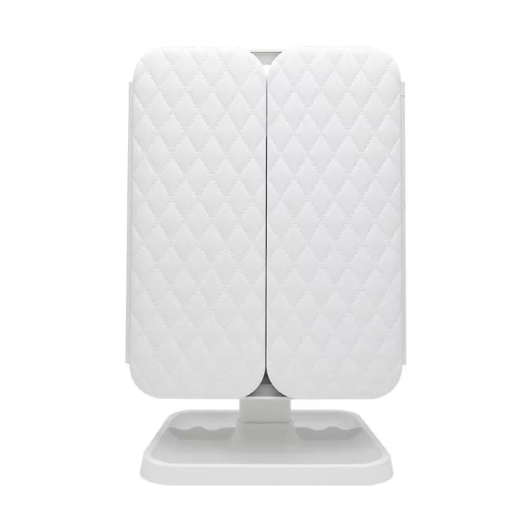 Miroir de Maquillage Lumière avec Éclairage LED – Grossissement Réglable et Espace de Rangement Élégant