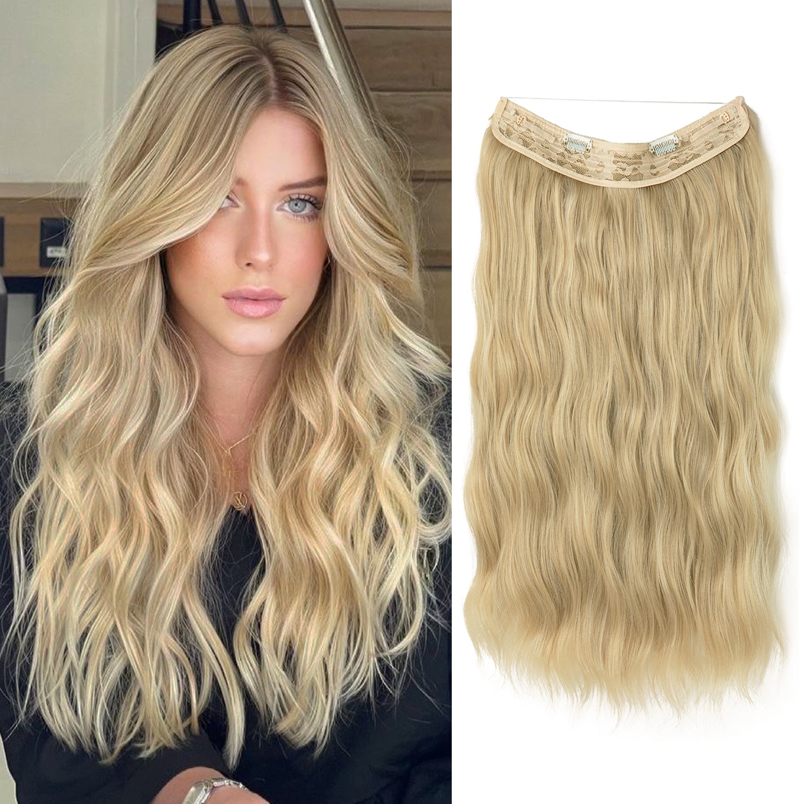 Perruque Capillaire | Volume Instantané | Extensions Halo Invisibles | GlamSchleier