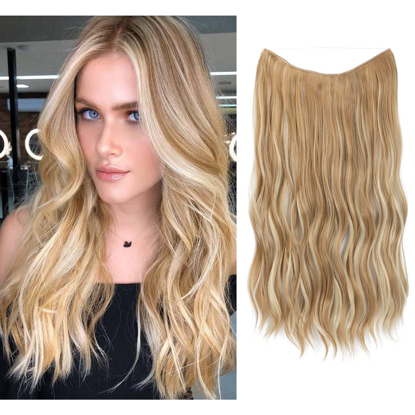 Perruque Capillaire | Volume Instantané | Extensions Halo Invisibles | GlamSchleier
