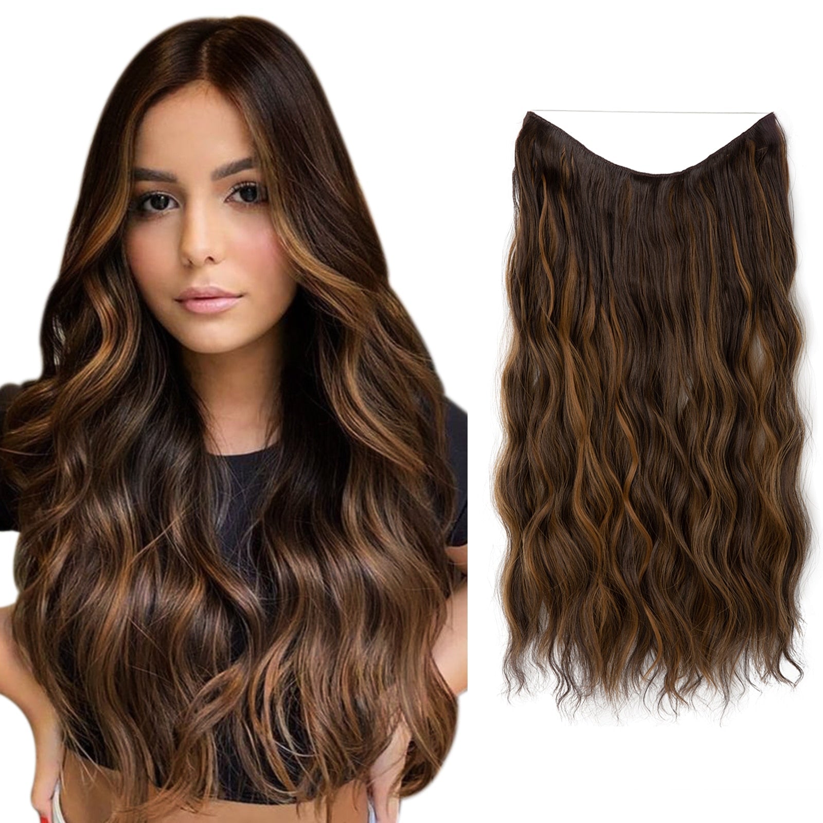 Perruque Capillaire | Volume Instantané | Extensions Halo Invisibles | GlamSchleier