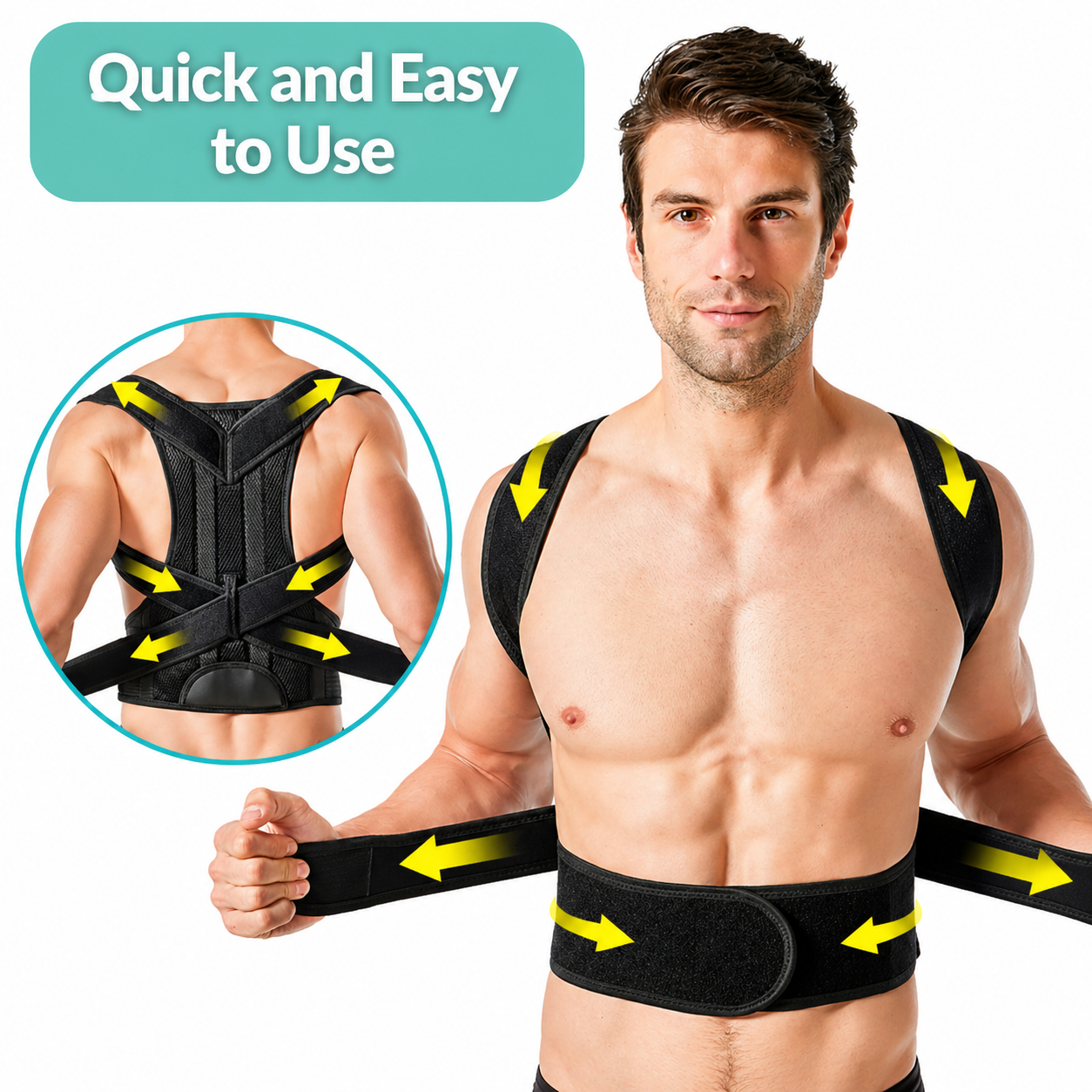 BACKLIX – Correcteur de posture ajustable pour une assise et une position debout améliorées