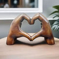 LOVESCULPT BOIS – Figurine décorative en bois faite à la main pour un foyer aimant