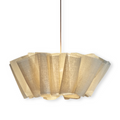 Lampe Suspendue Minimaliste Fait Main - Élégante Suspension avec Abat-Jour en Tissu
