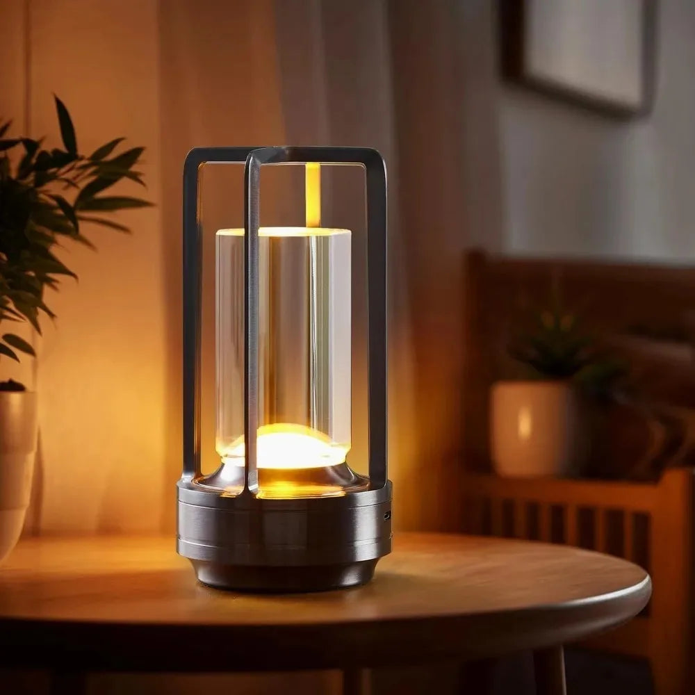Lampe de table LED tactile rechargeable moderne