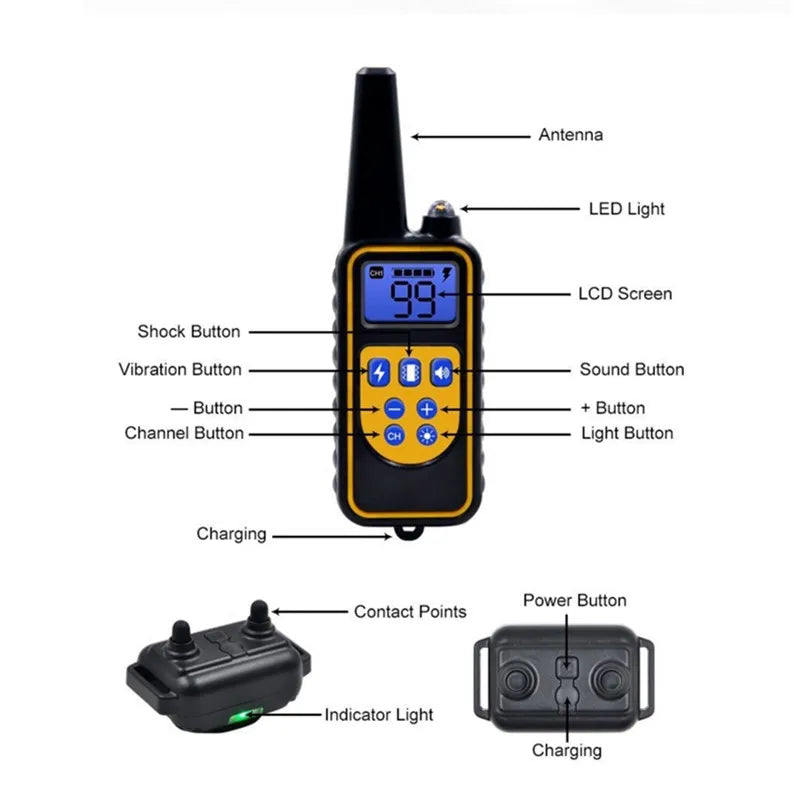 Collier Électrique pour Dressage de Chien – Sûr, Efficace avec Télécommande