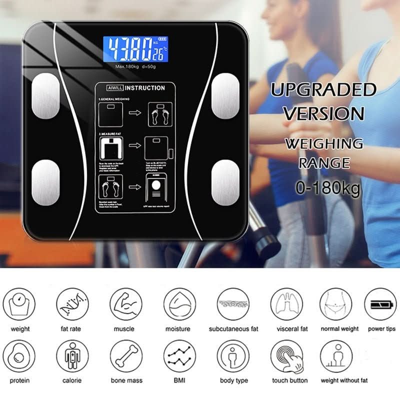 FITSCALE – Balance d'analyse corporelle intelligente avec connexion à l'application