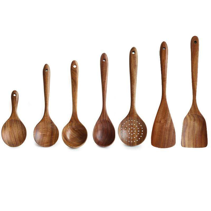 Ensemble de Cuisine en Bois Naturel – Cuisiner de Manière Durable et Élégante