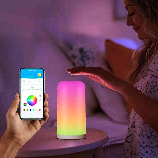 Lampe de table RGB-LED, dimmable