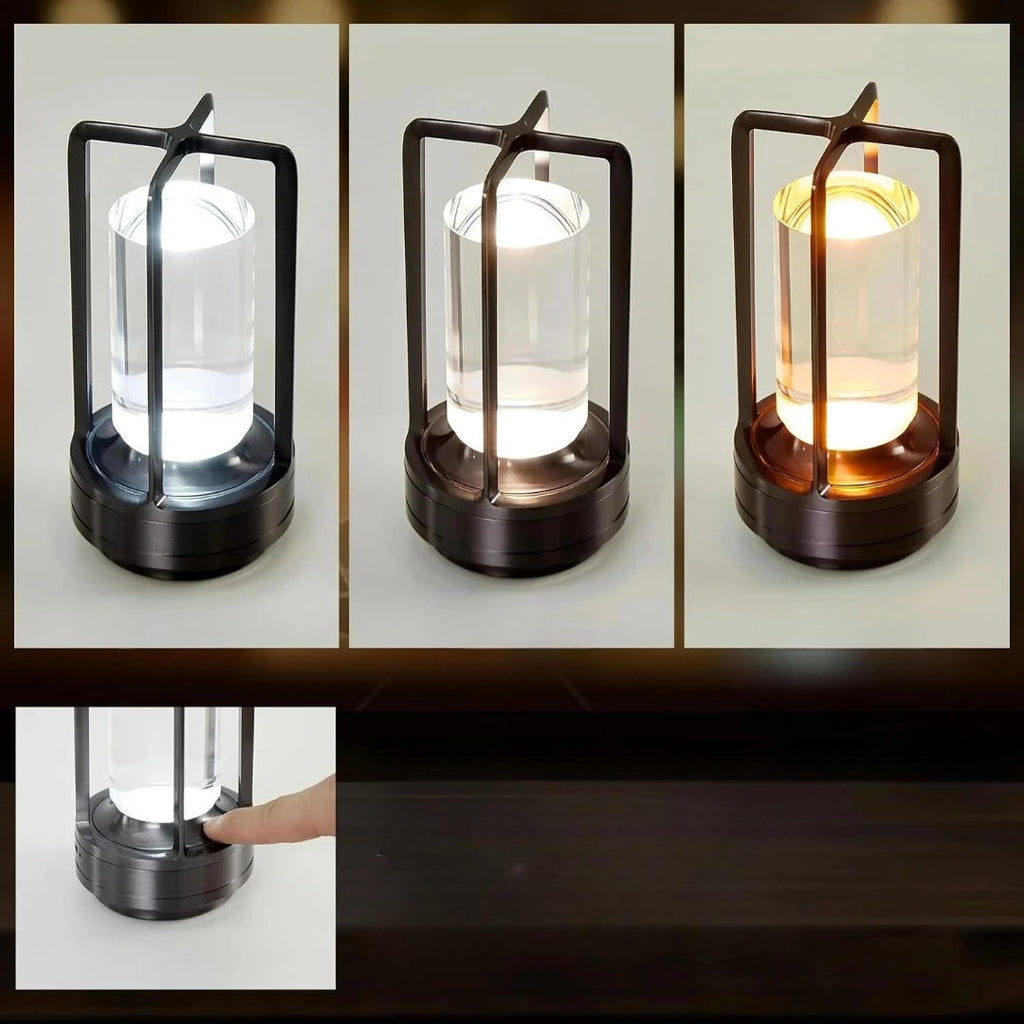 Lampe de table LED tactile rechargeable moderne