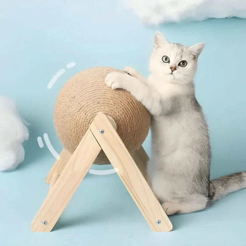 Jouet pour chat avec zone de grattage