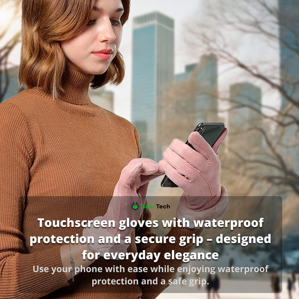 Gants chauffants pour femmes UK – Gants d'hiver thermiques imperméables pour femmes avec écran tactile & design chaud rechargeable USB