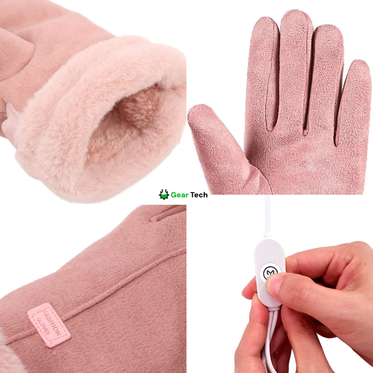 Gants chauffants pour femmes UK – Gants d'hiver thermiques imperméables pour femmes avec écran tactile & design chaud rechargeable USB