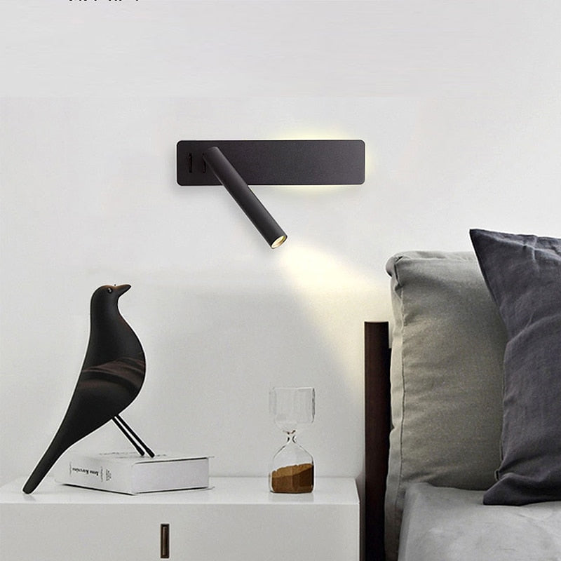 Sandsberg | Lampe de lecture LED pour le mur | Bras pivotant, lumière de lecture chaude