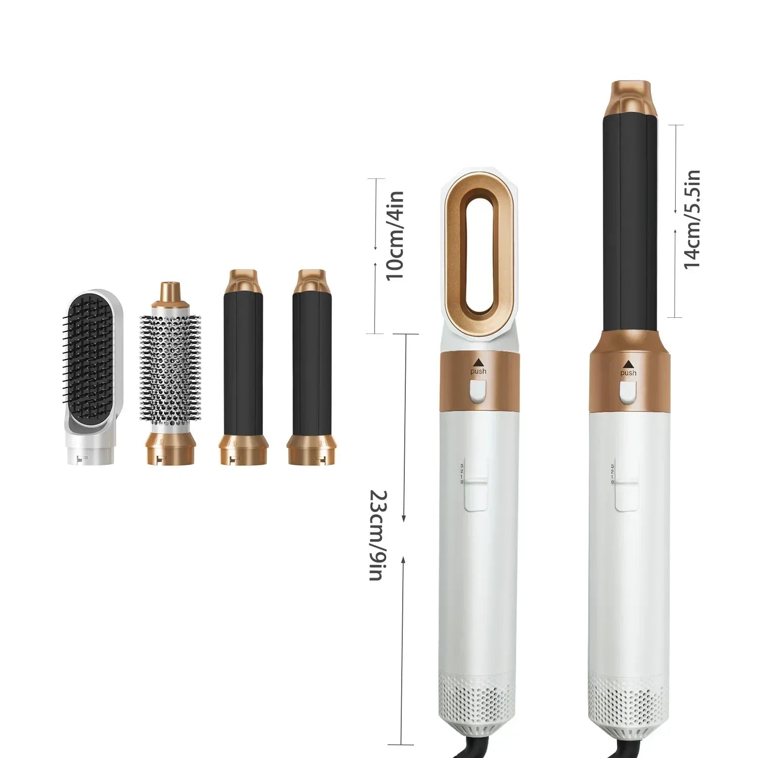 Brosse à air chaud | Multi-styling avec accessoires | Technologie anti-frizz ionique | AirStyle Pro
