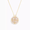 Collier en forme de cœur | Pendentif modulable | Motif de chance étincelant en tant qu'attrait | Luckéra