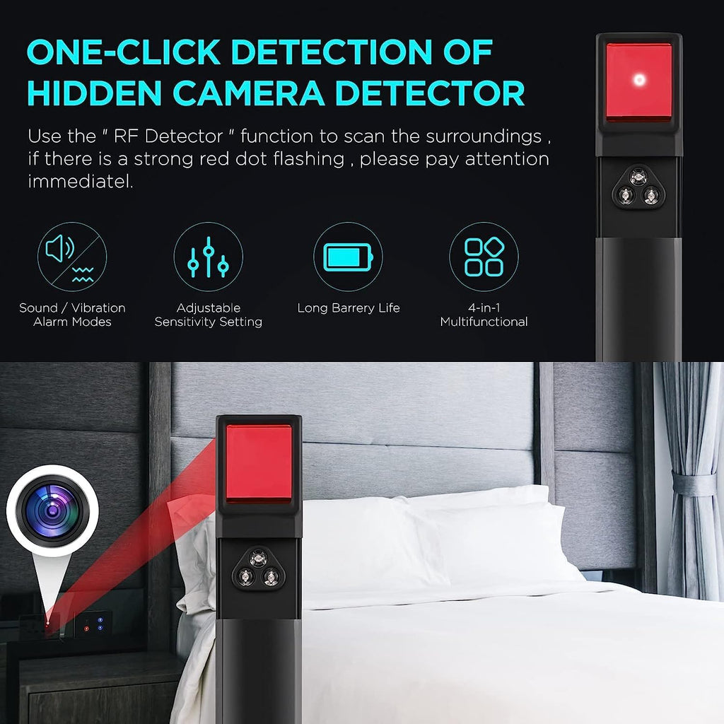 Skanto | Détecteur de Caméra Cachée avec Suivi RF et GPS - Unité de Surveillance de Qualité Militaire pour la Protection de la Vie Privée