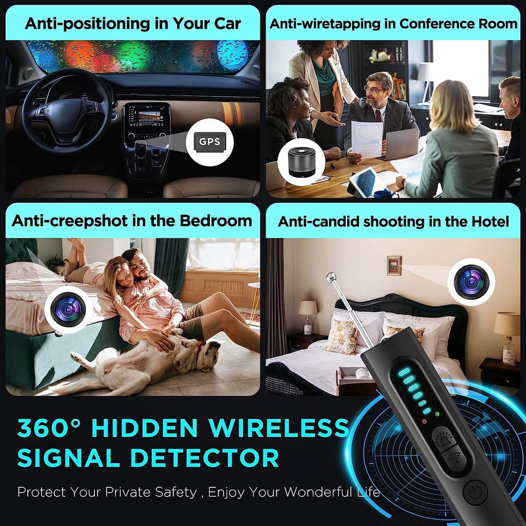 Skanto | Détecteur de Caméra Cachée avec Suivi RF et GPS - Unité de Surveillance de Qualité Militaire pour la Protection de la Vie Privée