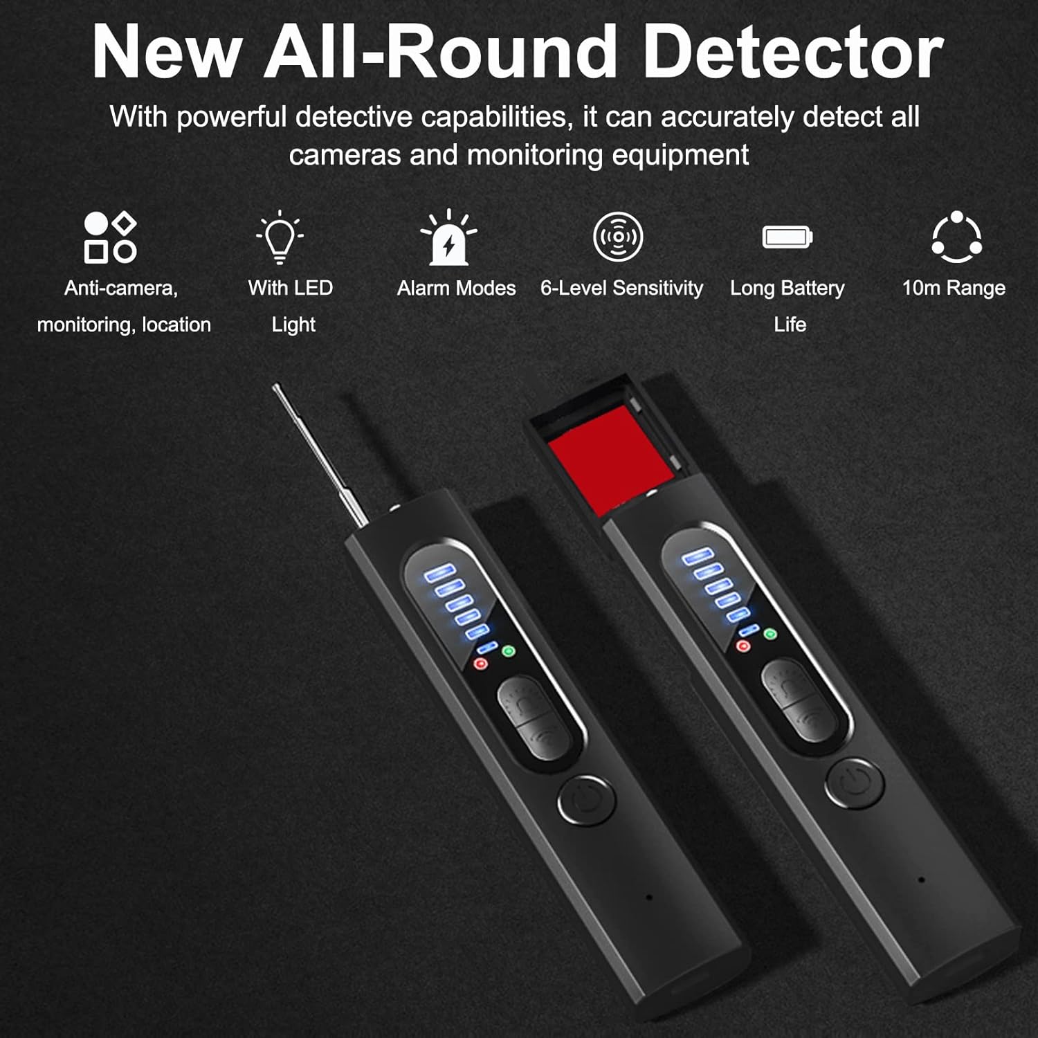 Skanto | Détecteur de Caméra Cachée avec Suivi RF et GPS - Unité de Surveillance de Qualité Militaire pour la Protection de la Vie Privée