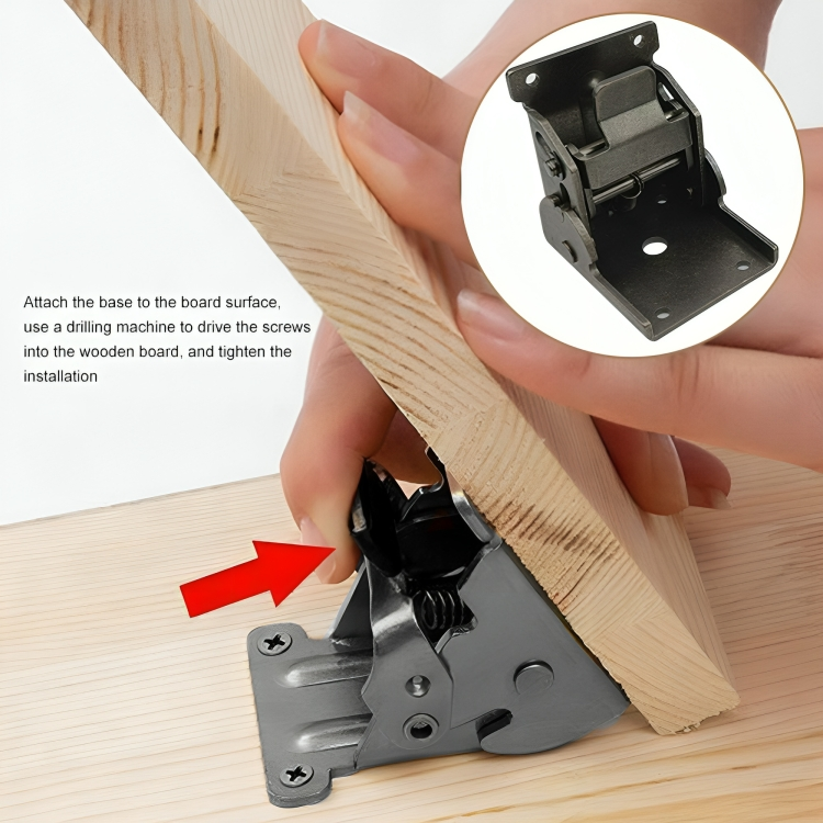 Charnières en acier pliantes auto-bloquantes à 90 degrés (x2)