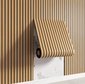 Panneaux en bois | Panneau acoustique 3D auto-adhésif | Revêtement mural moderne | WallVogue