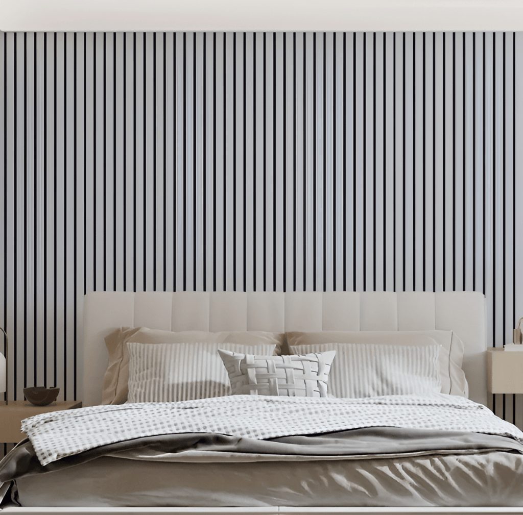 Panneaux en bois | Panneau acoustique 3D auto-adhésif | Revêtement mural moderne | WallVogue