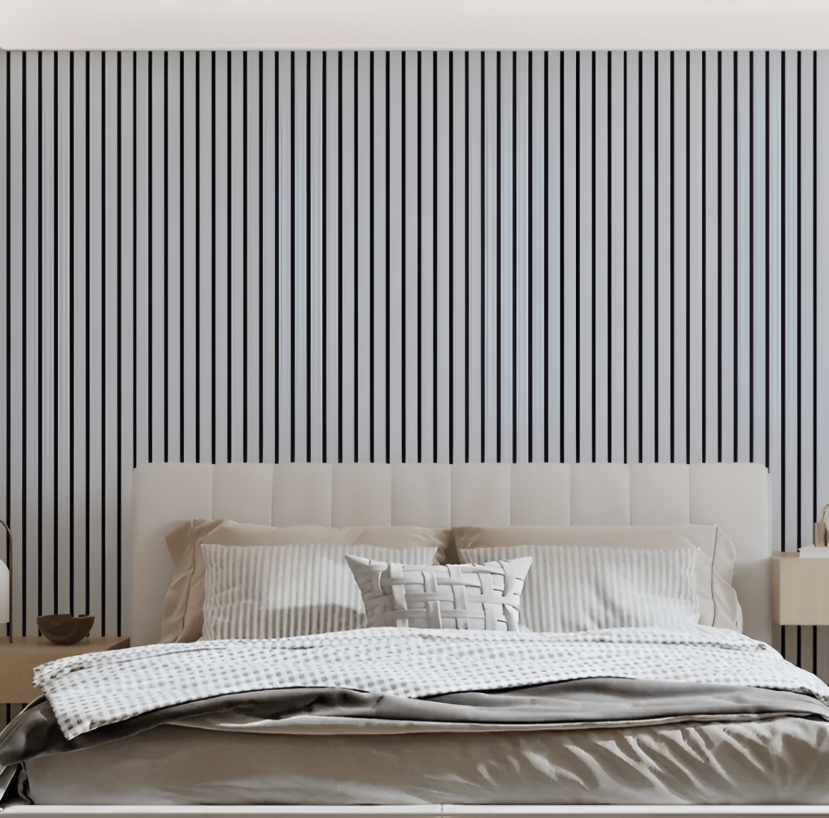 Panneaux en bois | Panneau acoustique 3D auto-adhésif | Revêtement mural moderne | WallVogue