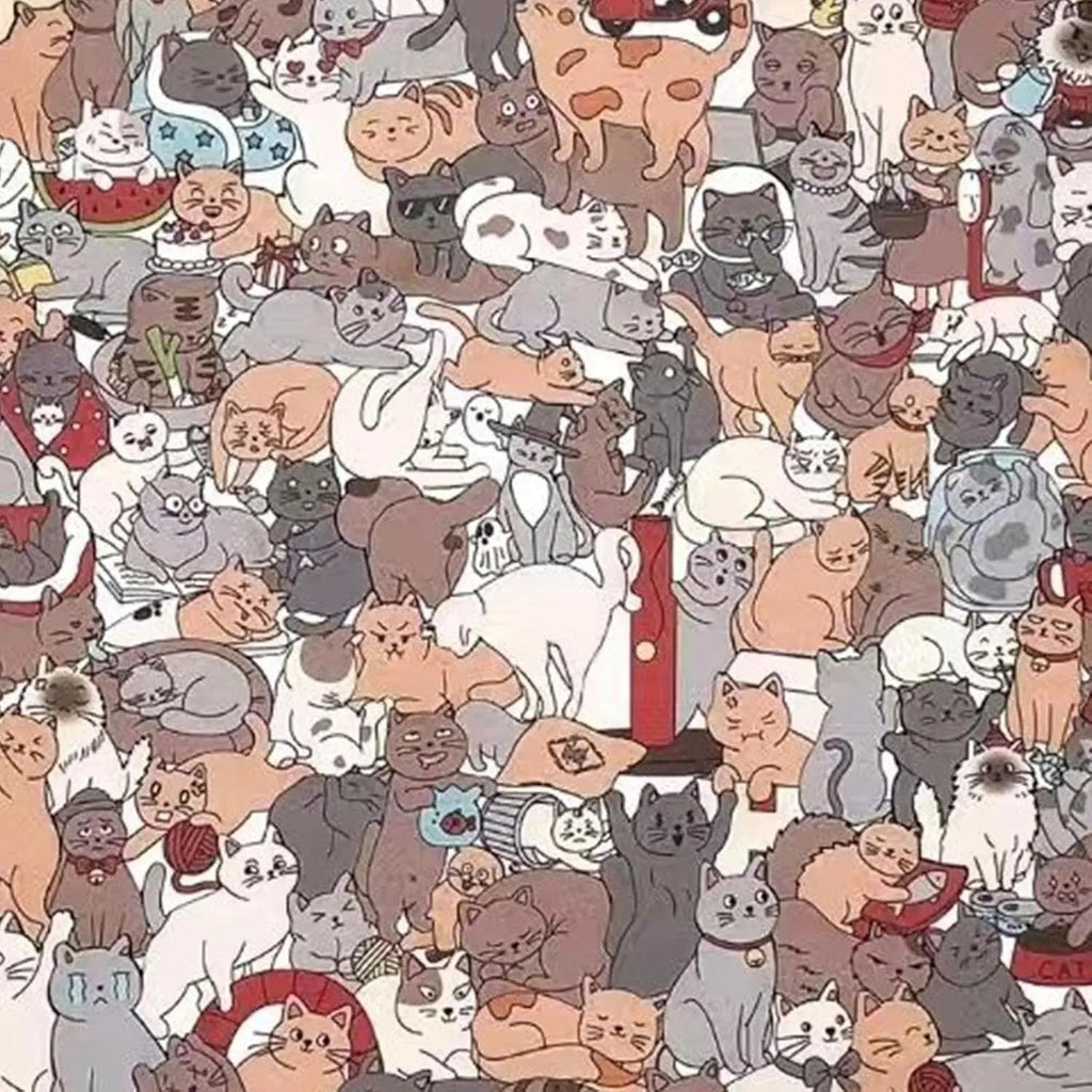 Purrzle™ | Puzzle en bois chat 135 pièces — Art, calme et style réunis dans un ensemble